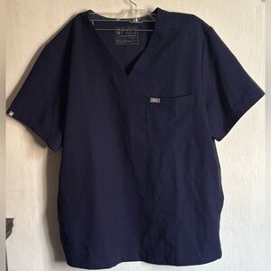FIGS Navy Blue Scrub Top Mens Size Large